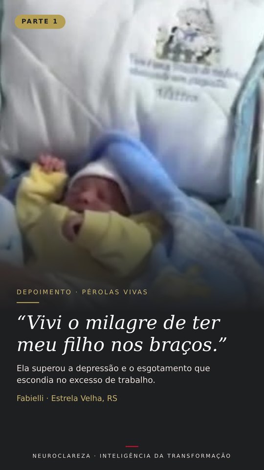 Capa do vídeo: depoimento da Fabielli, parte 1